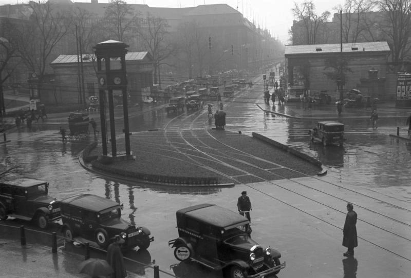 Potsdamer Platz durante la huelga de transportes de noviembre de 1932
