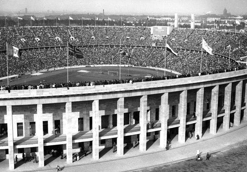 Estadio Olímpico de Berlín en agosto de 1936