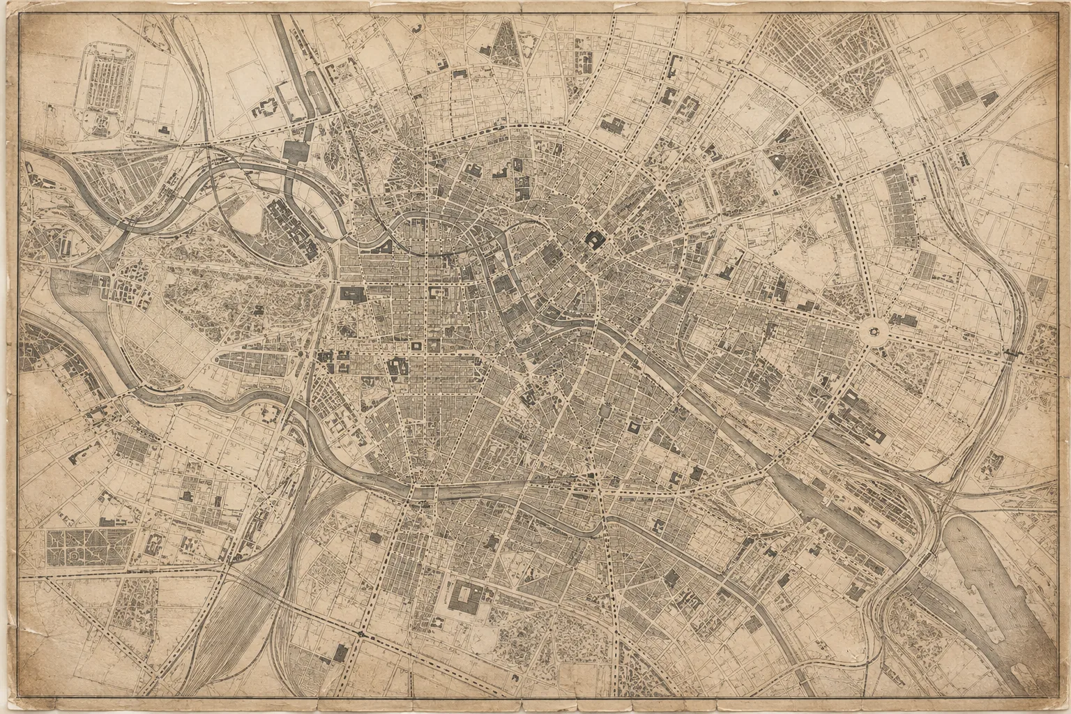 Reconstrucción cartográfica de Berlín antes de 1933